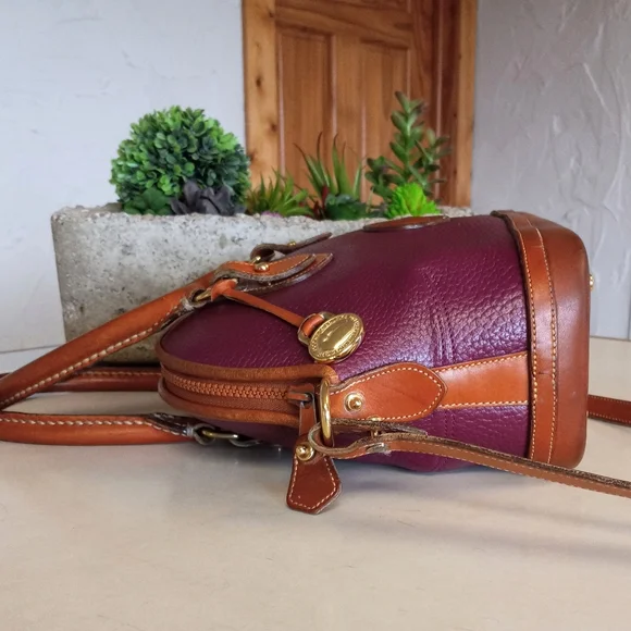 Dooney & Bourke Norfolk Satchel/Crossbody bag, 1990's. - Picture 5 of 10